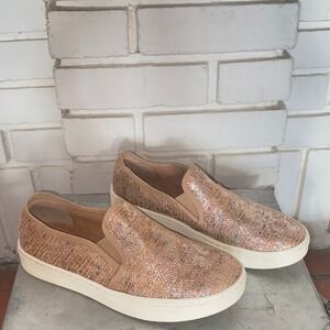 Söfft Slip On Sneakers Women's Size 7M Copper Leather Upper Comfort Shoes